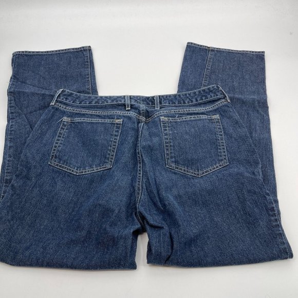 Eddie Bauer Jeans 14 Womens Straight Leg Natural Denim Blue Casual Plus Preppy - Picture 3 of 16